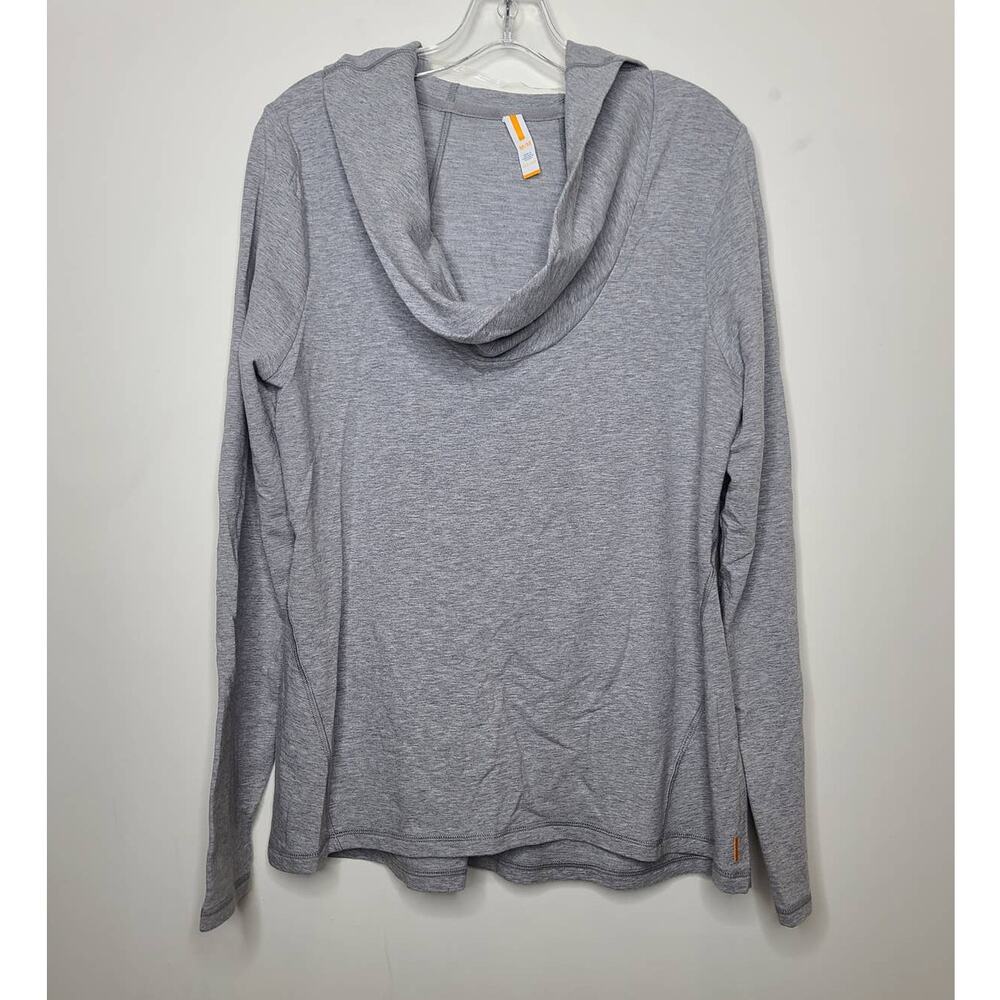 Lucy cowl neck hooded long sleeve shirt - medium